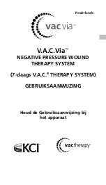 Preview for 57 page of KCI V.A.C.Via v.a.c.therapy Negative Pressure Wound Therapy System Instructions For Use Manual