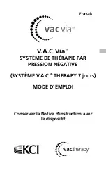 Preview for 85 page of KCI V.A.C.Via v.a.c.therapy Negative Pressure Wound Therapy System Instructions For Use Manual