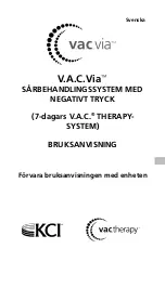 Preview for 193 page of KCI V.A.C.Via v.a.c.therapy Negative Pressure Wound Therapy System Instructions For Use Manual