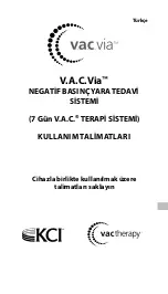 Preview for 245 page of KCI V.A.C.Via v.a.c.therapy Negative Pressure Wound Therapy System Instructions For Use Manual