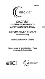 Preview for 113 page of KCI V.A.C.Via v.a.c.therapy Negative Pressure Wound Therapy... Instructions For Use Manual