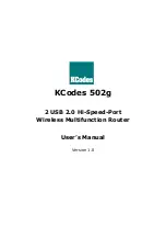 Preview for 1 page of KCodes 502g User Manual