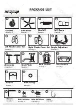 Preview for 3 page of KCream Gaming Chair Instruction Manual