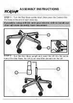 Preview for 4 page of KCream Gaming Chair Instruction Manual