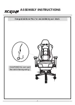 Preview for 9 page of KCream Gaming Chair Instruction Manual