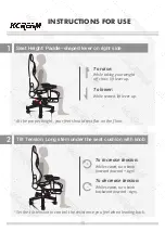 Preview for 10 page of KCream Gaming Chair Instruction Manual