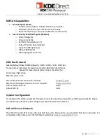 Preview for 6 page of KDE Direct KDECAN Protocol KDE-UAS125UVC-HE Manual