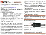 Preview for 1 page of KDE Direct LV Series Instruction Manual