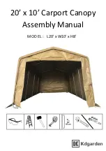 kdgarden 20’x10’ Carport Canopy Assembly Manual preview