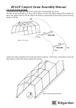 Preview for 1 page of kdgarden Carport Assembly Manual