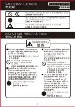 Preview for 3 page of KDK 15WUF 07 Installation And Operating Instructions Manual