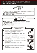 Preview for 8 page of KDK 15WUF 07 Installation And Operating Instructions Manual