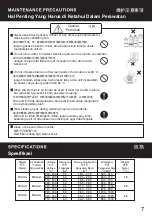 Предварительный просмотр 7 страницы KDK 20AUA Installation And Operating Instructions Manual