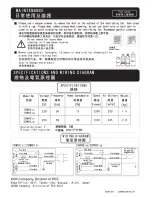 Preview for 8 page of KDK 20WHC 07 Installation And Operating Instructions Manual