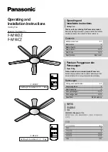 KDK F-M14DZ Operating And Installation Instructions предпросмотр