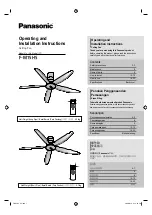 Предварительный просмотр 1 страницы KDK F-M15H5 Operating And Installation Instructions