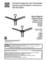 Preview for 1 page of KDK K12V0 Operating And Installation Instructions