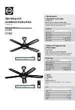 Предварительный просмотр 1 страницы KDK K14QF Operating And Installation Instructions