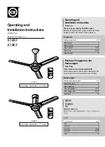 Preview for 1 page of KDK K14XF Operating And Installation Instructions