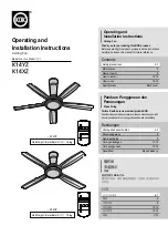 Предварительный просмотр 1 страницы KDK K14XZ Operating And Installation Instructions