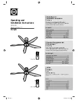 Предварительный просмотр 1 страницы KDK K15Z5 Operating And Installation Instructions