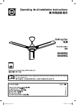 Предварительный просмотр 1 страницы KDK M48WG Operating And Installation Instructions