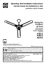 KDK N48LG Operating And Installation Instructions предпросмотр