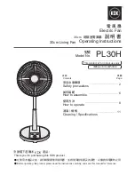 KDK PL30H Operating Instructions Manual предпросмотр