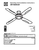 KDK R56SV Operating And Installation Instructions предпросмотр