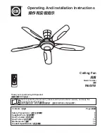 KDK R60VW Operating And Installation Instructions предпросмотр