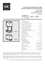 KDK T09BC Installation Instructions Manual preview