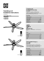 KDK T60AW Operating And Installation Instructions preview