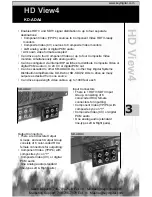 Preview for 3 page of KDS HD View4 Operating Instructions Manual