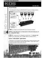 Preview for 4 page of KDS HD View4 Operating Instructions Manual