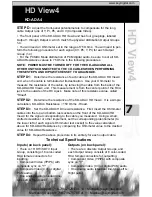 Preview for 7 page of KDS HD View4 Operating Instructions Manual