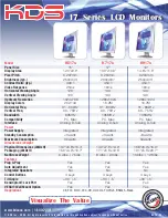 KDS K-717s Specifications предпросмотр