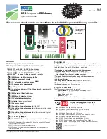 Предварительный просмотр 1 страницы KE2 Therm Solutions 20844 Quick Start Manual