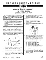 Preview for 1 page of Keating Of Chicago 31289 Service Instructions