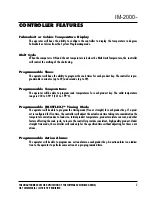 Preview for 7 page of Keating Of Chicago 8 Product Cooking Controller IM-2000 Operating & Programming Manual