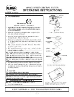 Keating Of Chicago Central Filter Hands Free Operating Instructions Manual preview