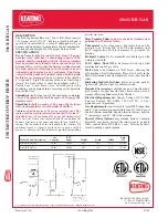 Preview for 2 page of Keating Of Chicago Instant Recovery 10x11 BB Specification Sheet