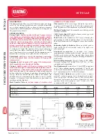 Preview for 2 page of Keating Of Chicago Instant Recovery 18 TS Specification Sheet