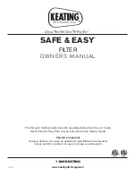 Предварительный просмотр 1 страницы Keating Of Chicago Safe and Easy Filter Owner'S Manual