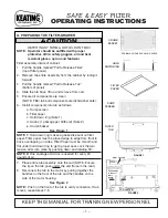 Preview for 3 page of Keating Of Chicago Top-Side 1-800 Owner'S Manual