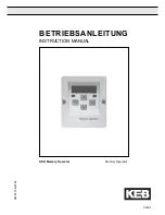 KEB 00.F4.010-3009 Instruction Manual preview