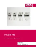 KEB COMBITRON 91 Instruction Manual preview