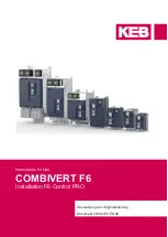 Preview for 1 page of KEB COMBIVERT F6 Instructions For Use Manual