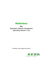 Предварительный просмотр 1 страницы Keba KeContact M20 Operating Manual