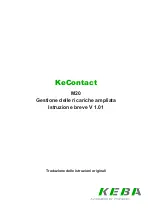 Предварительный просмотр 167 страницы Keba KeContact M20 Quick Start Manual