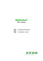 Предварительный просмотр 1 страницы Keba KeContact P30 x-series Configuration Manual